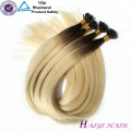 Alibaba Express En Gros Remy Cheveux Humains Pré-collage Extension de Cheveux Plat Astuce Cheveux Produits